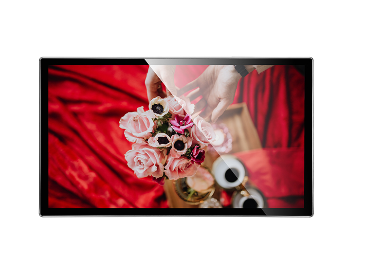 32寸壁掛廣告機-銀色